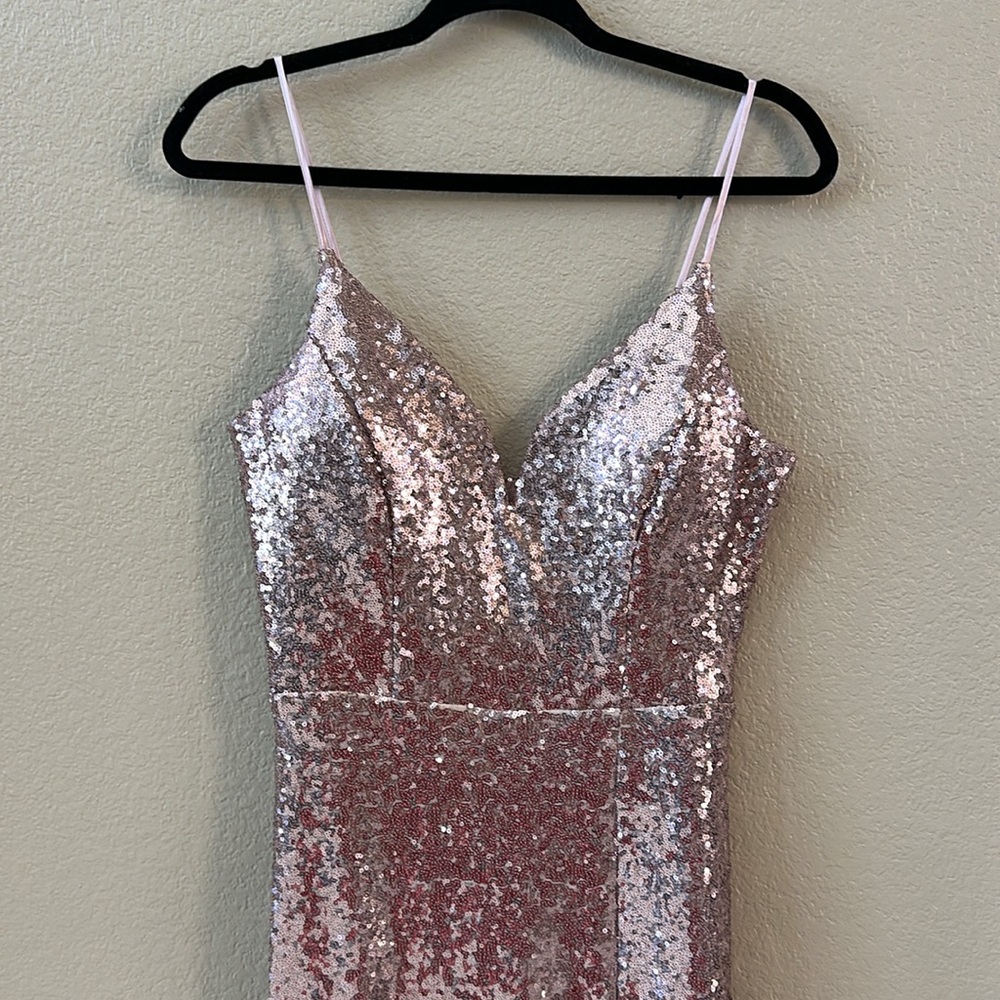 B. Smart sequin gown pink size 13/14 - Picture 3 of 8